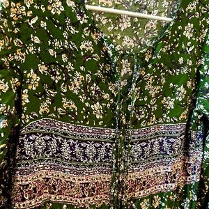 Green luxology dress mid calf